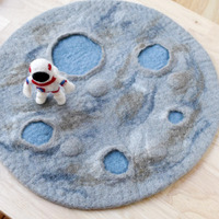 Moon Crater with Austronaut Space Playscape Mat