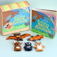 Australian Baby Animals Finger Puppet and Book Set