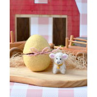 Felt Surprise Egg with Lamb Inside