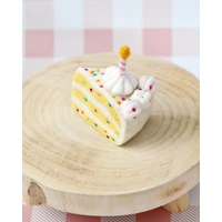 Felt Confetti Birthday Cake Slice