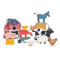 Stacking Farm Animals with Bag