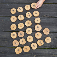 Magic Wood Alphabet Disks