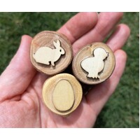 Small Branch Play Dough Stampers - Easter - Set of 3