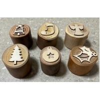 Christmas Branch Play Dough Stamps - Set of 6