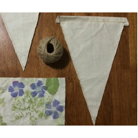 Calico Bunting Triangle / Flag