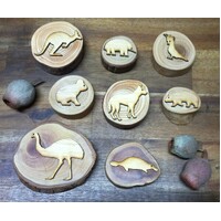 Large Branch Play Dough Stampers - Australian Animals - Set of 8