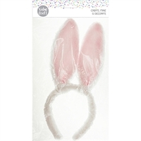 Plush Bunny Ears Headband 1PC