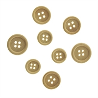 Buttons - Natural (1.5-2cm) - 40 Pieces