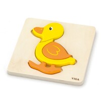 Viga Mini Block Puzzle - Duck