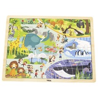 Wooden Zoo Puzzle - 48 Pieces