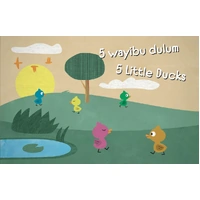 5 Little Ducks (5 Wayibu Dulum) Paperback Book